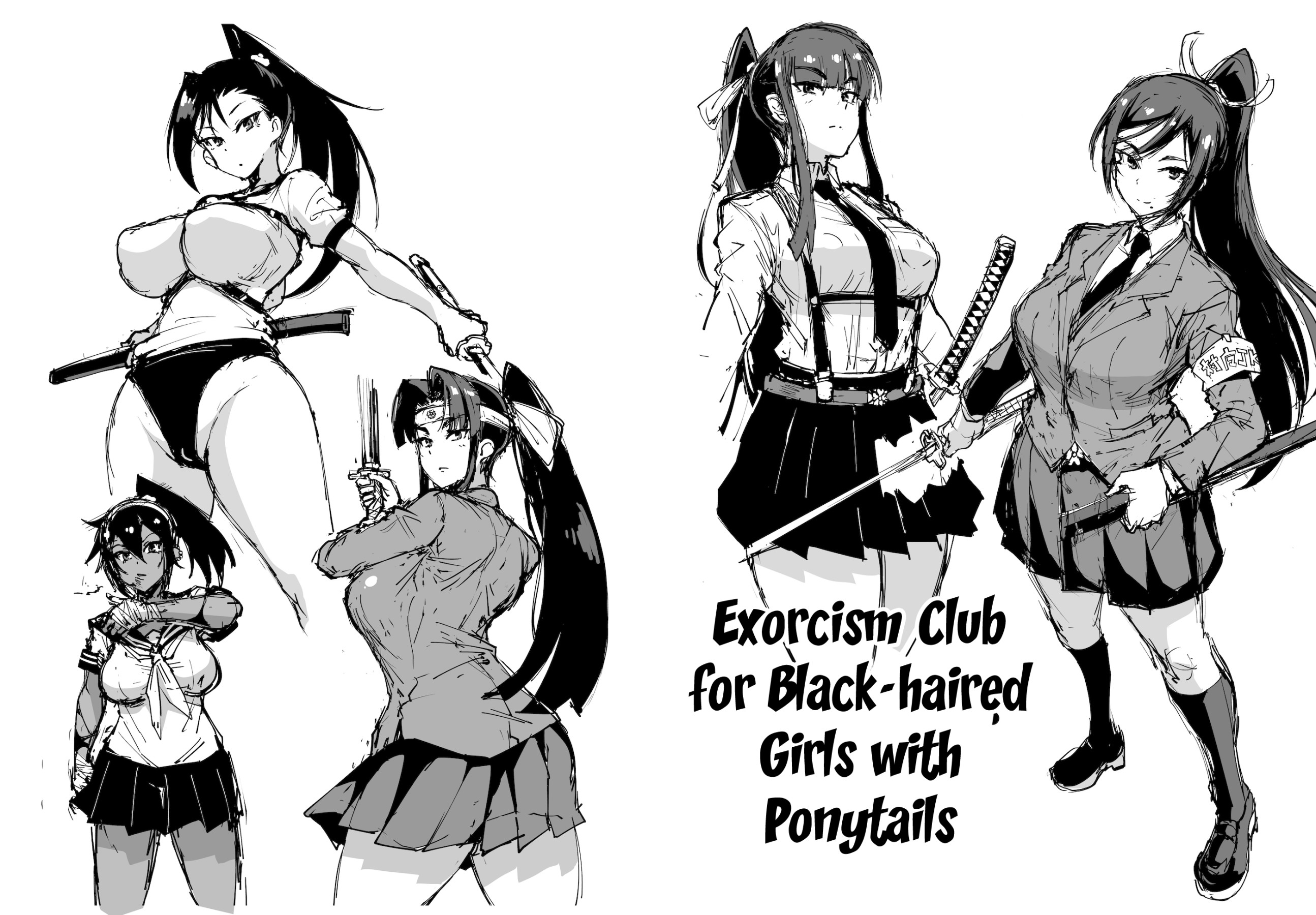 Hentai Manga Comic-Exorcism Club For Black-Haired Girls With Ponytails-Read-2